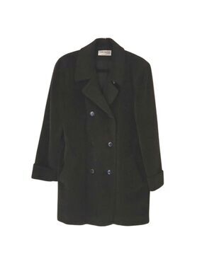 Forecaster of Boston Pure Wool Mohair PeaCoat Size: 10 Charcoal gray mid length